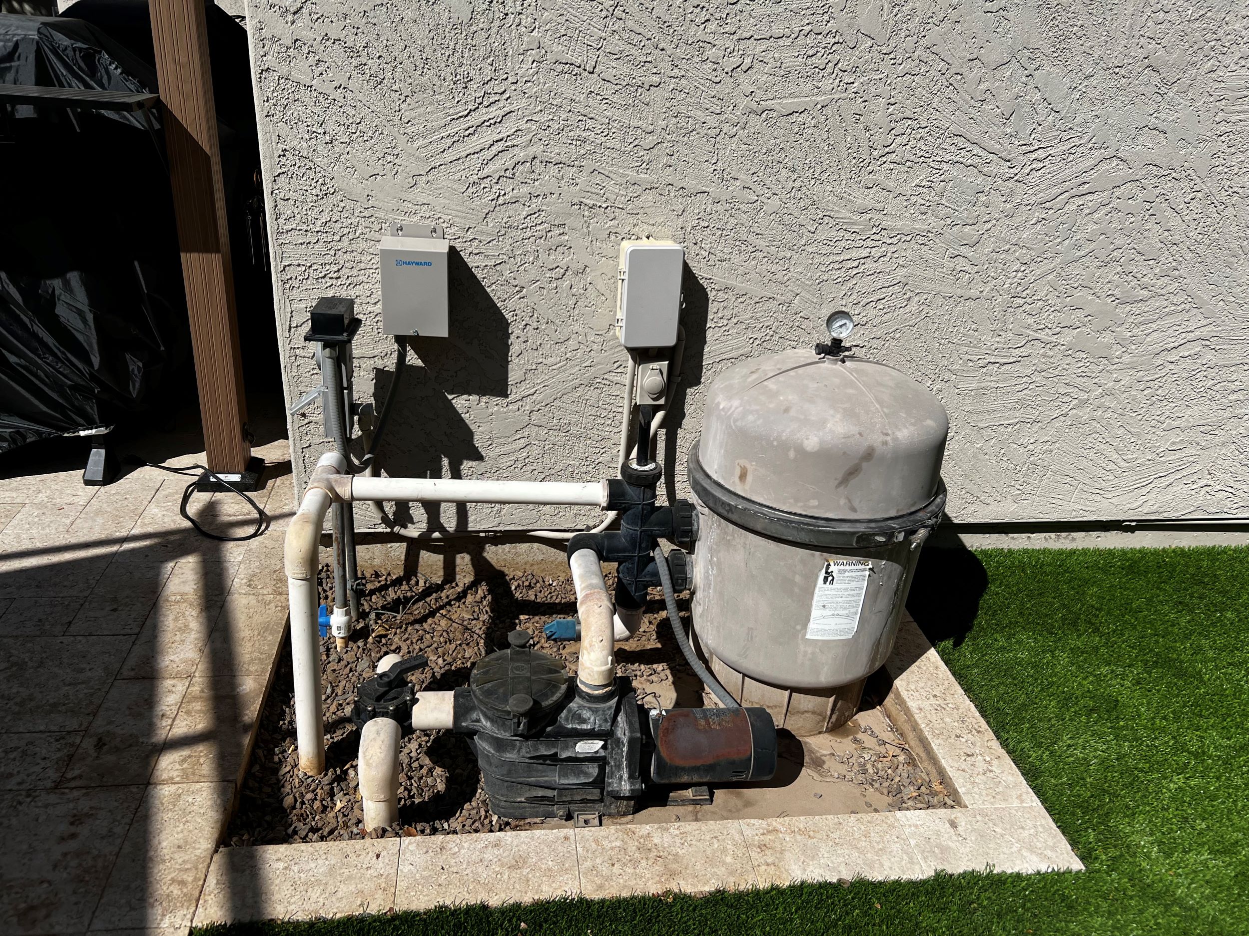 Before Pool Equipment Repair
