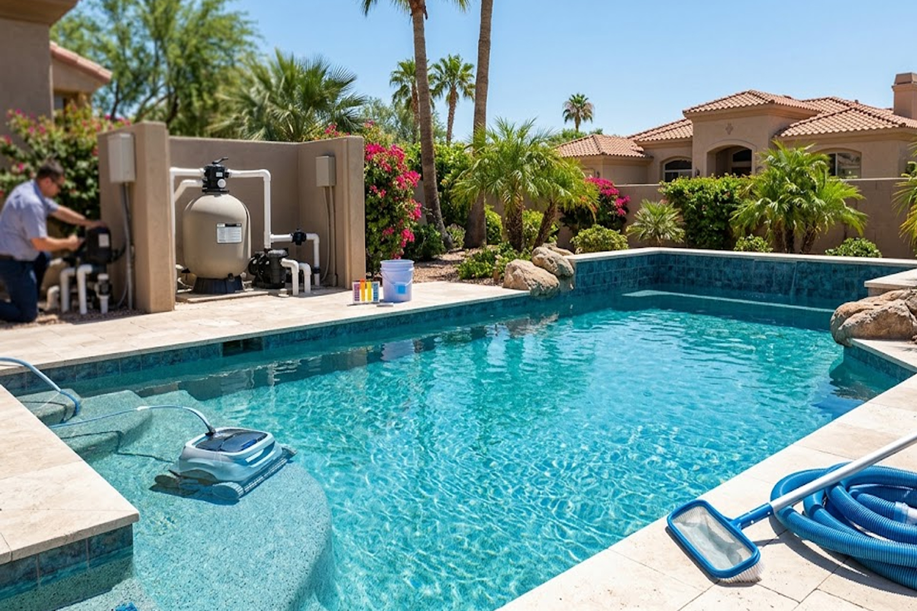 DIY vs Professional Pool Cleaning Service in South Scottsdale