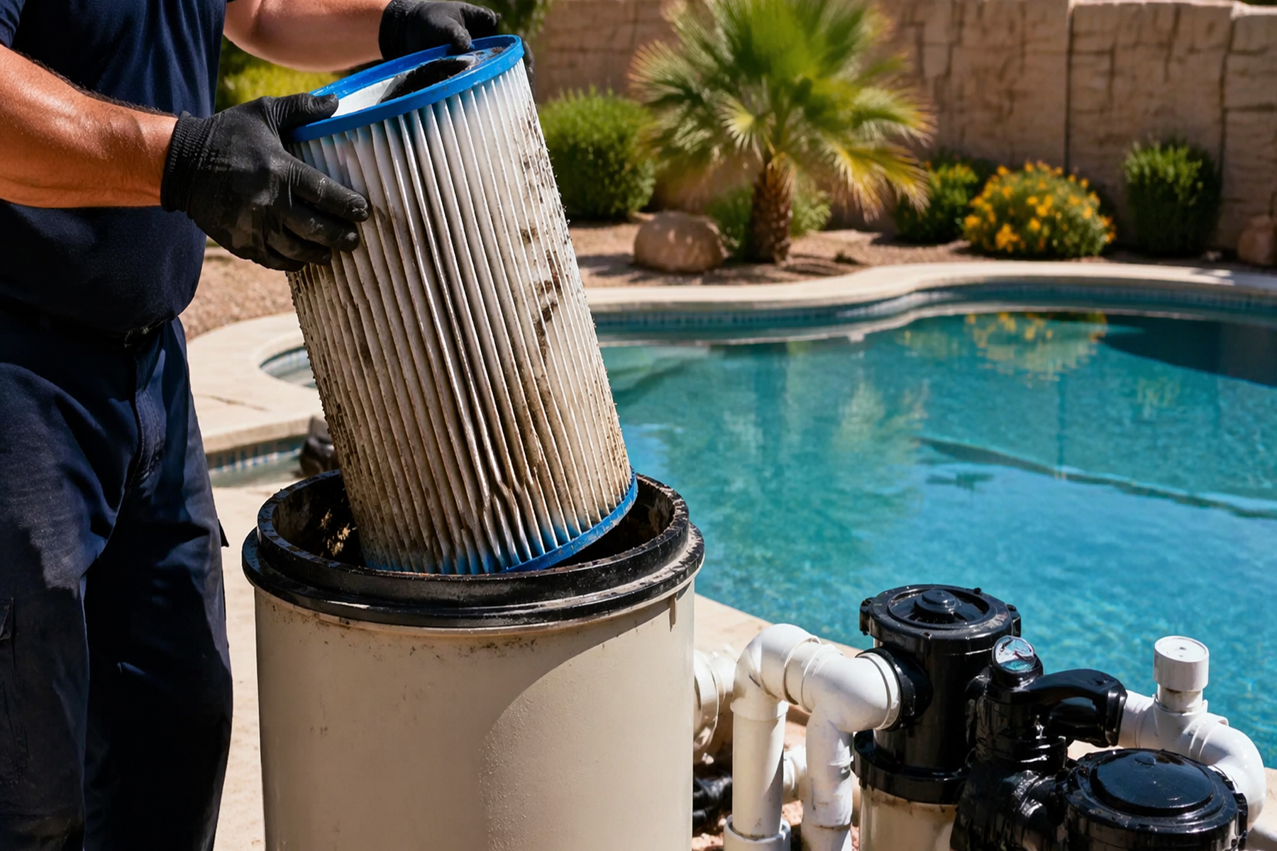 Why Pool Filter Cleaning Is Essential in Gilbert