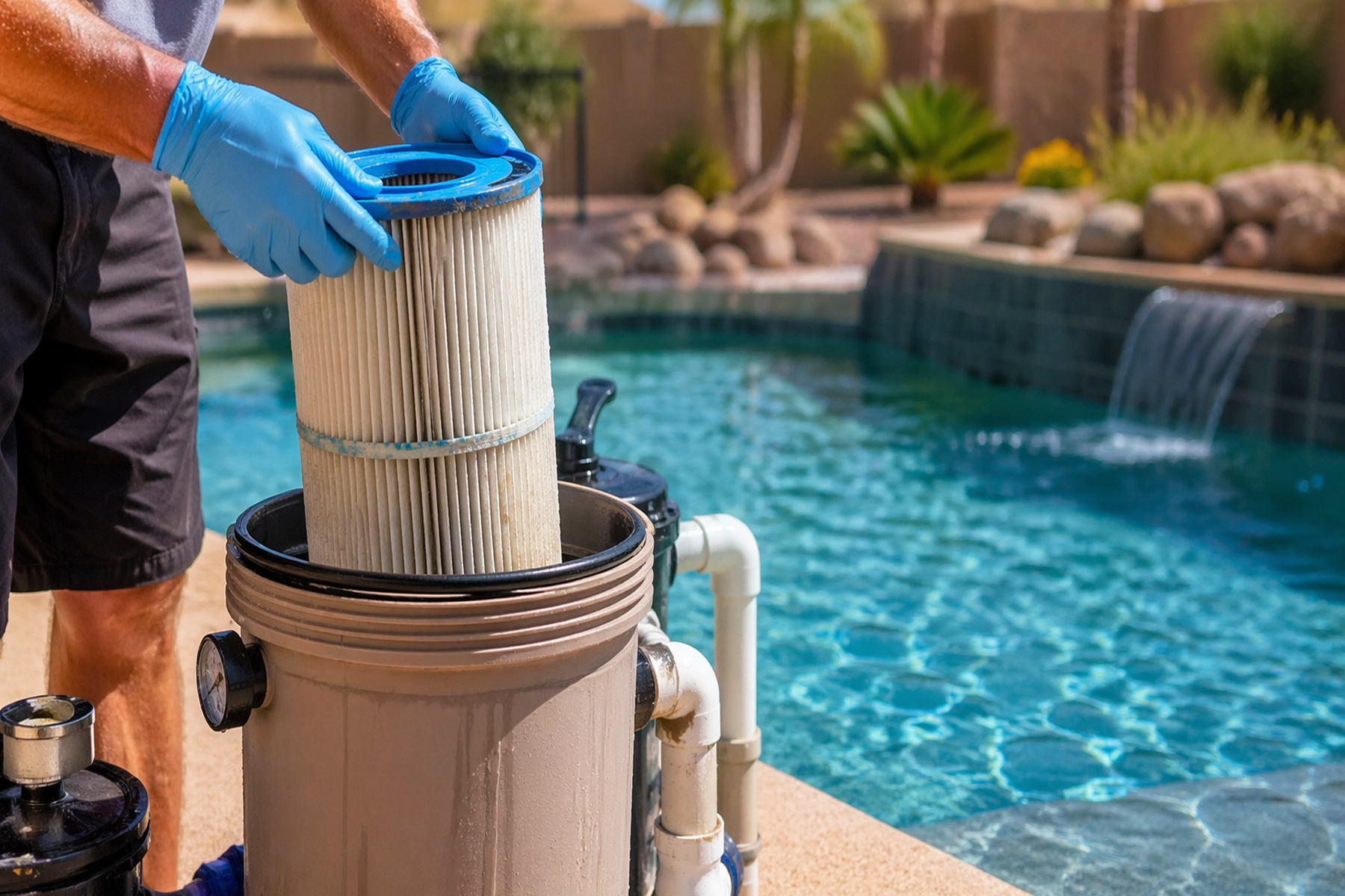 Best Practices for Pool Filter Cleaning in Mesa