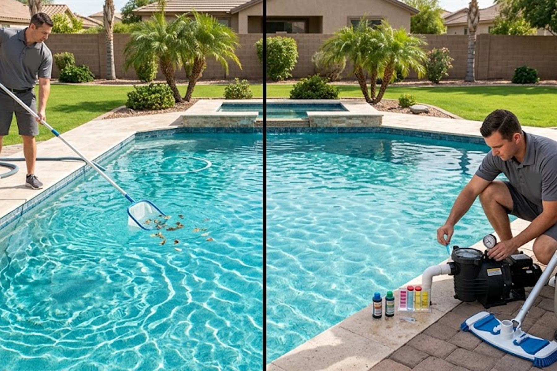 Pool Cleaning Service vs Pool Maintenance in Gilbert