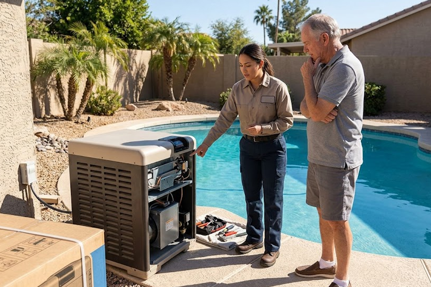 Pool Heater Repair vs Replacement in Glendale