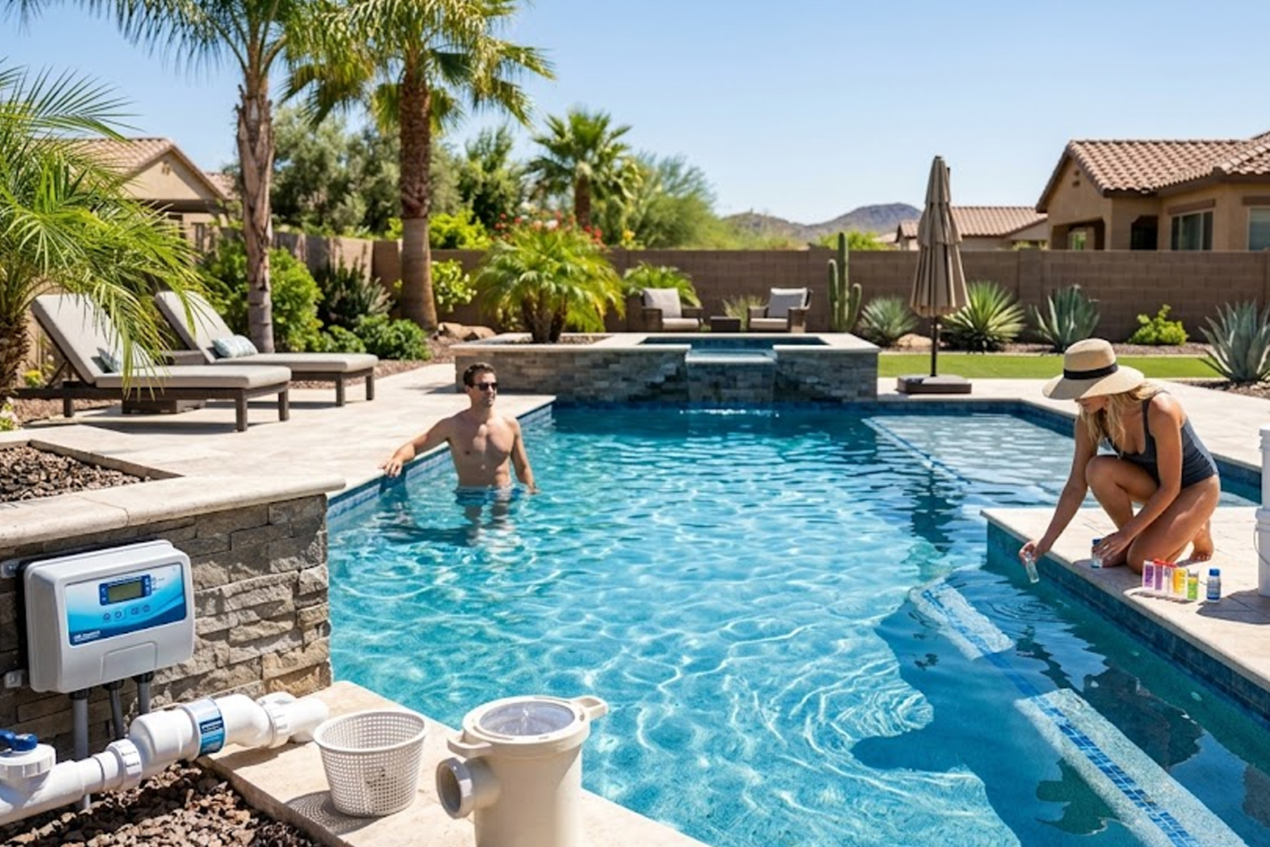 Saltwater vs Chlorine Pool Maintenance in Gilbert
