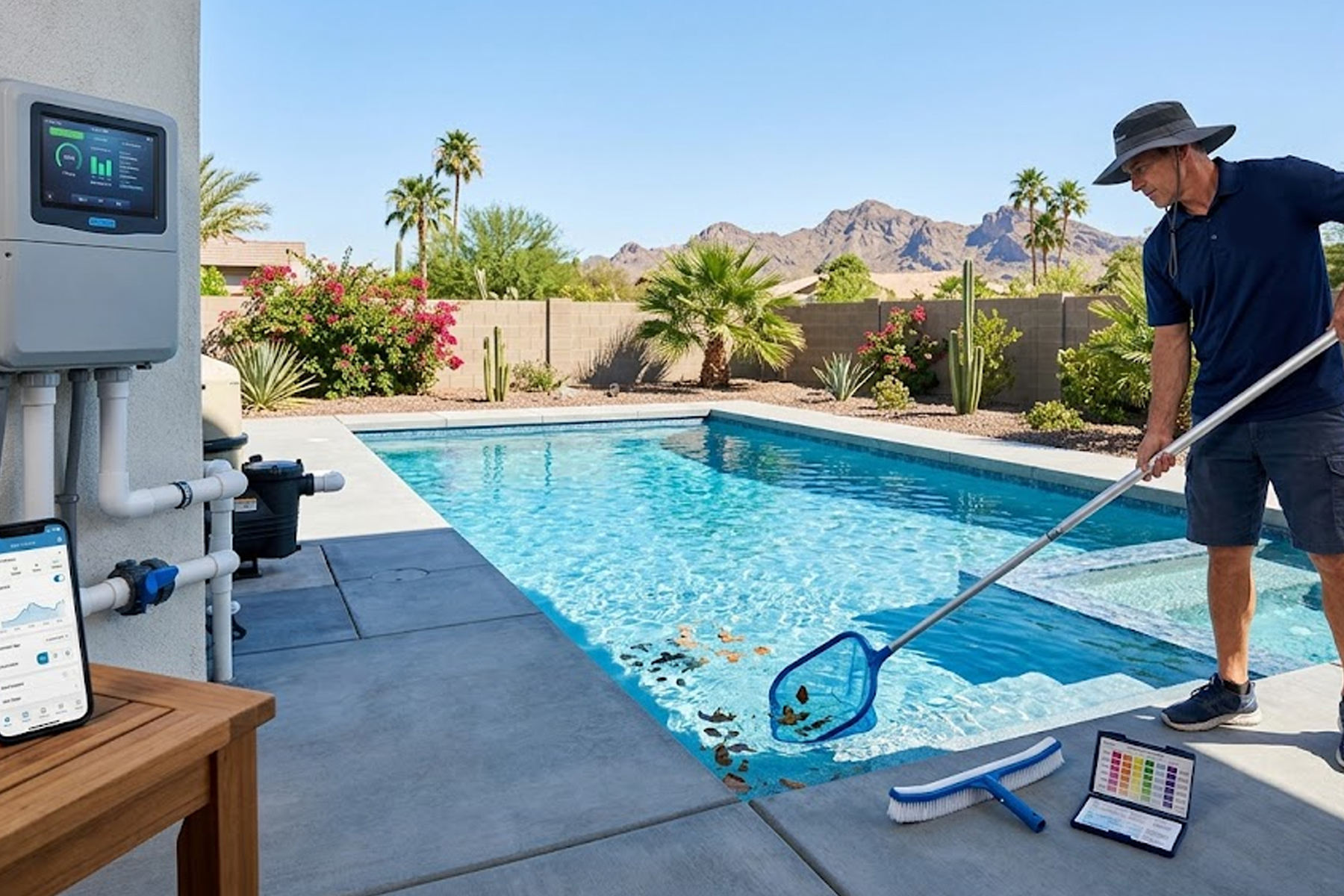 Automated Pool Systems vs Manual Maintenance in Mesa